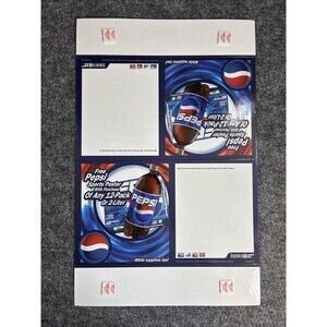 Pepsi Generation Next 1990s Store Display Cardboard Promo Advertising 22x14